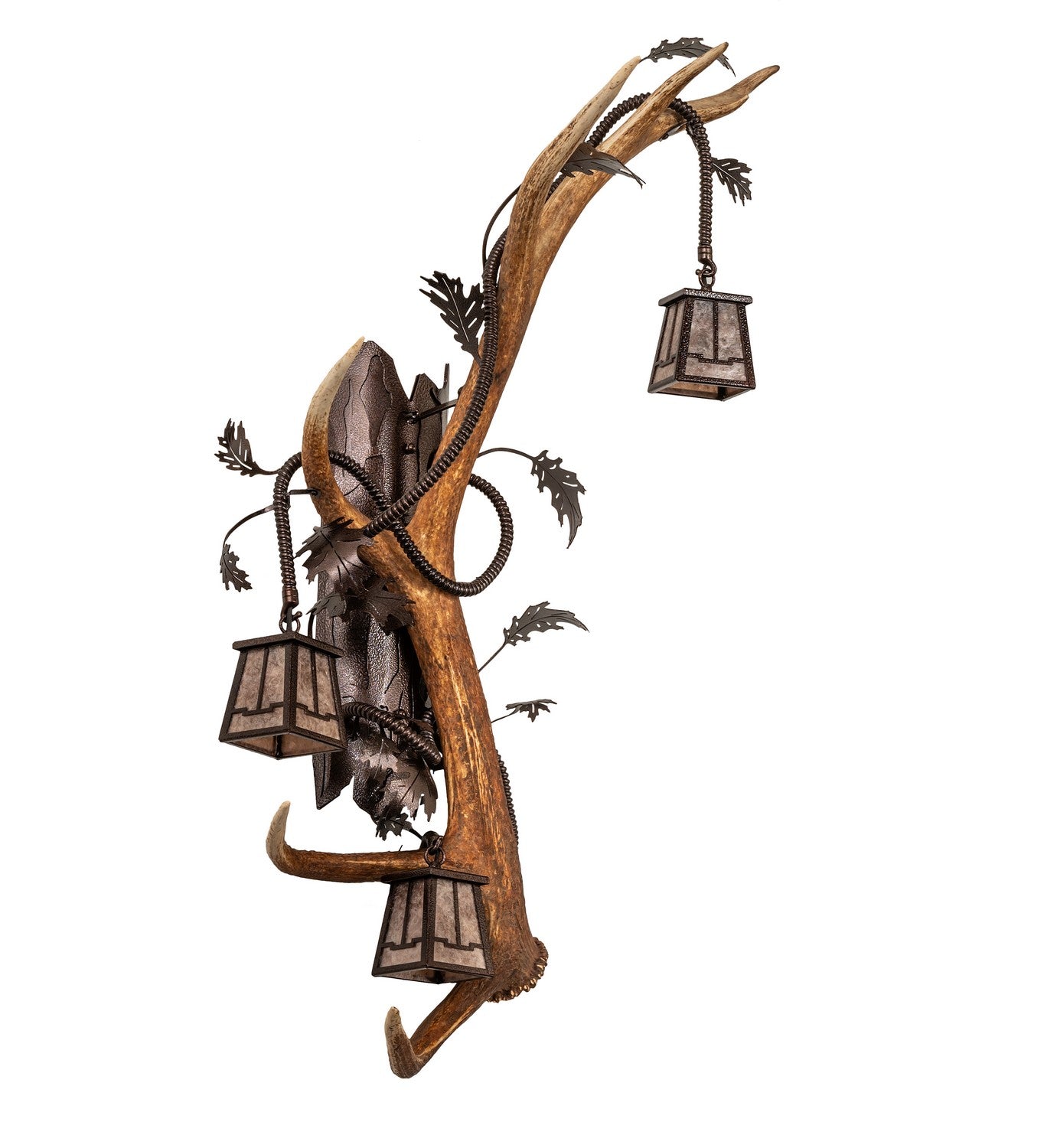 Meyda Tiffany - 266426 - Three Light Wall Sconce - Antlers - Copper Vein