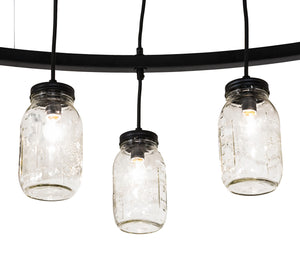 Meyda Tiffany - 266583 - 24 Light Chandelier - Mason Jar - Textured Black