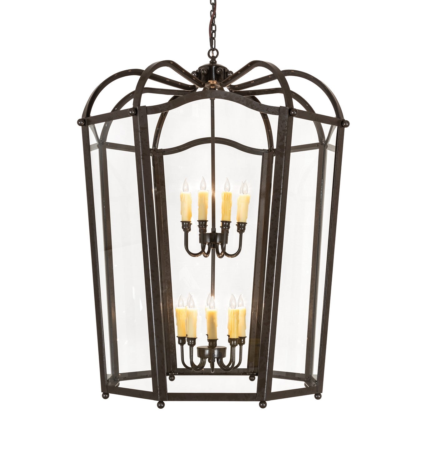 Meyda Tiffany - 270313 - 16 Light Pendant - Citadel - Bronze Over Textured Black