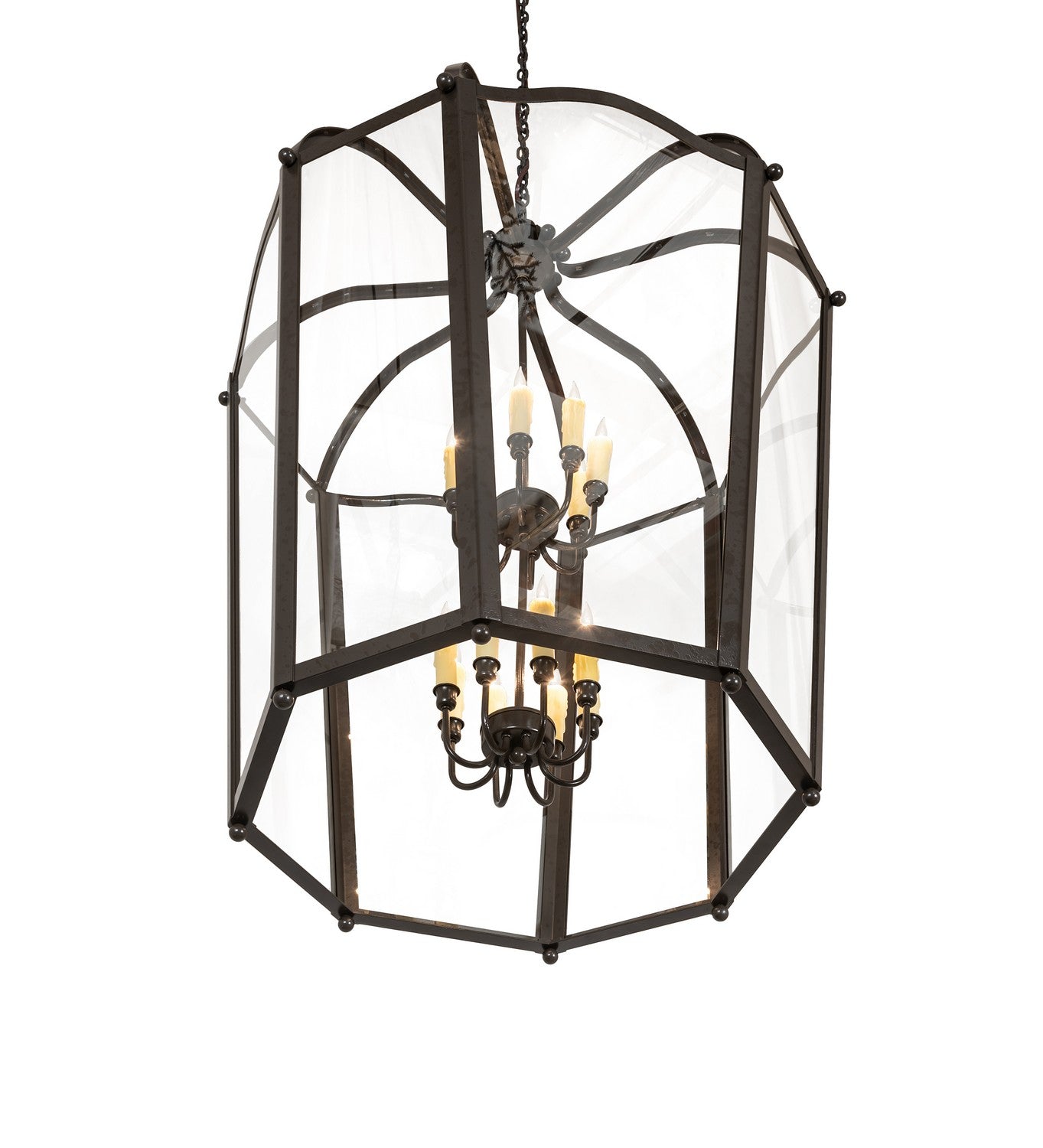 Meyda Tiffany - 270313 - 16 Light Pendant - Citadel - Bronze Over Textured Black