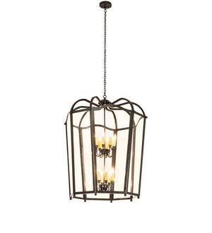 Meyda Tiffany - 270313 - 16 Light Pendant - Citadel - Bronze Over Textured Black