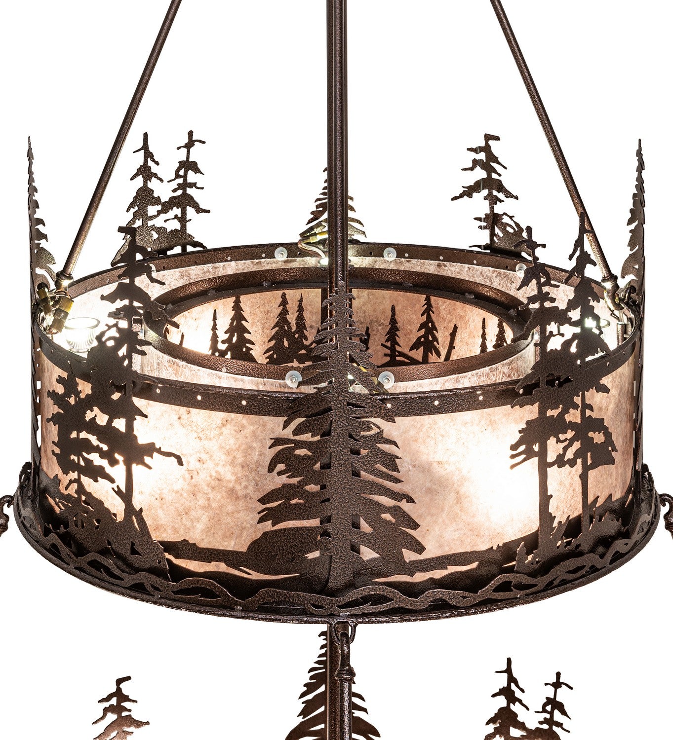 Meyda Tiffany - 266427 - 16 Light Chandel-Air - Tall Pines - Copper Vein