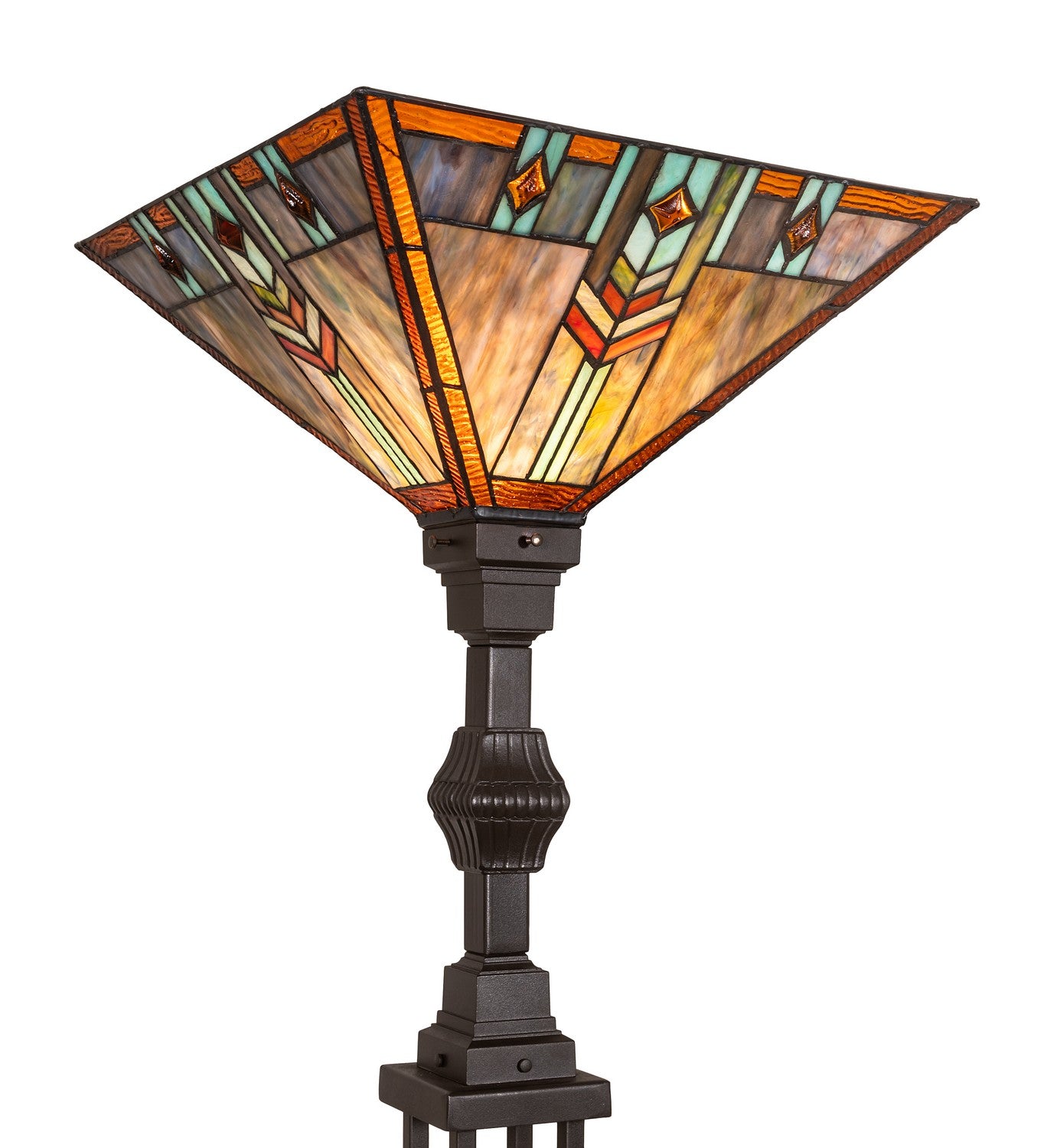 Meyda Tiffany - 266953 - One Light Torchiere - Prairie Wheat