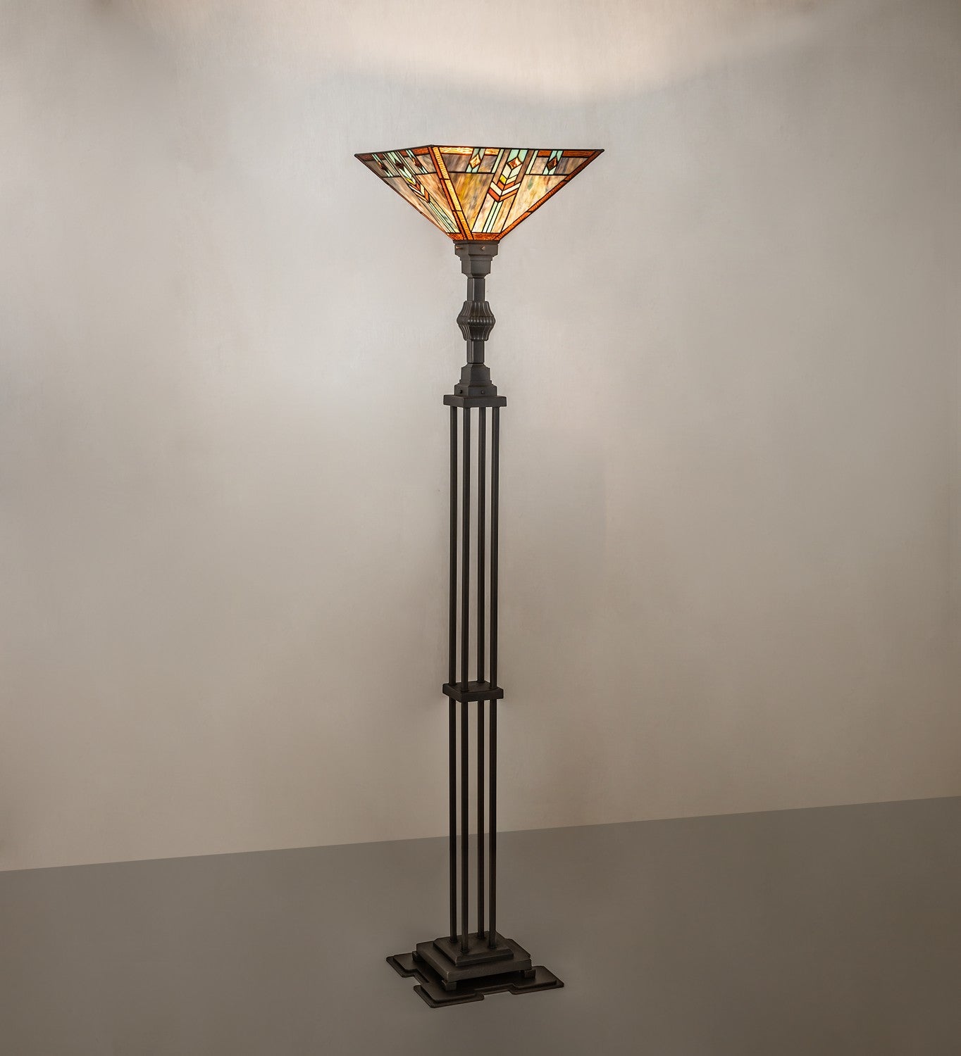 Meyda Tiffany - 266953 - One Light Torchiere - Prairie Wheat