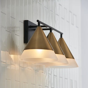 Capital Lighting - 151931AB - Three Light Vanity - Avant - Aged Brass and Black