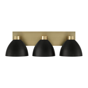 Capital Lighting - 152031AB - Three Light Vanity - Ross - Aged Brass and Black