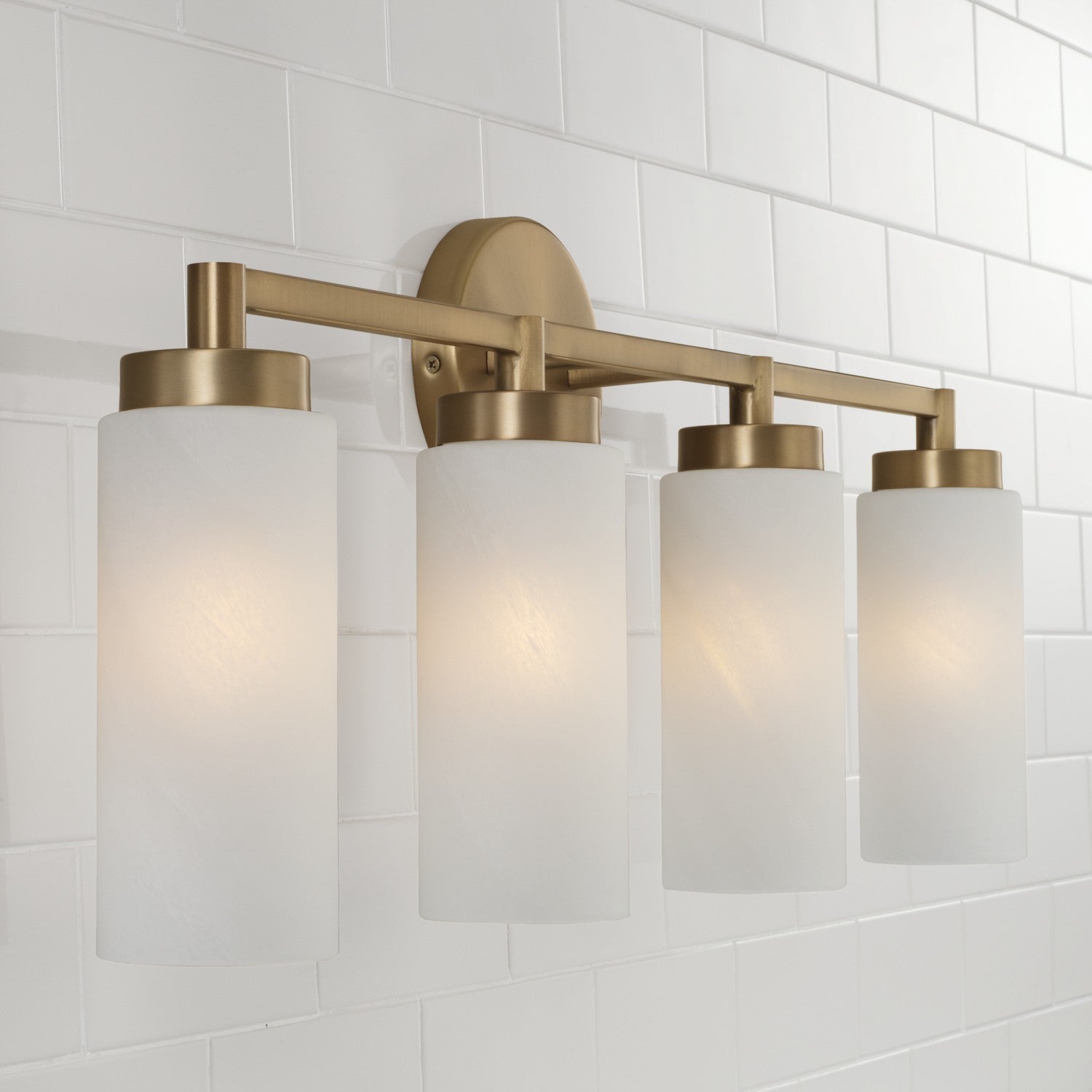Capital Lighting - 151741AD - Four Light Vanity - Alyssa - Aged Brass