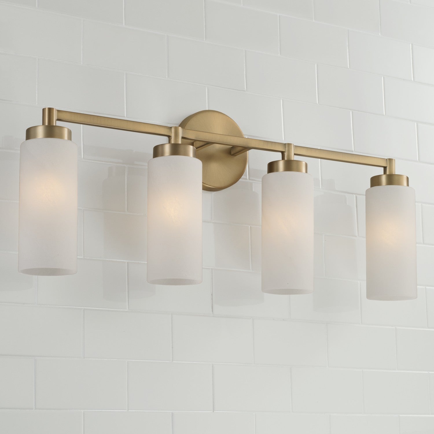 Capital Lighting - 151741AD - Four Light Vanity - Alyssa - Aged Brass