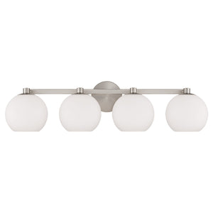 Capital Lighting - 152141BN-548 - Four Light Vanity - Ansley - Brushed Nickel