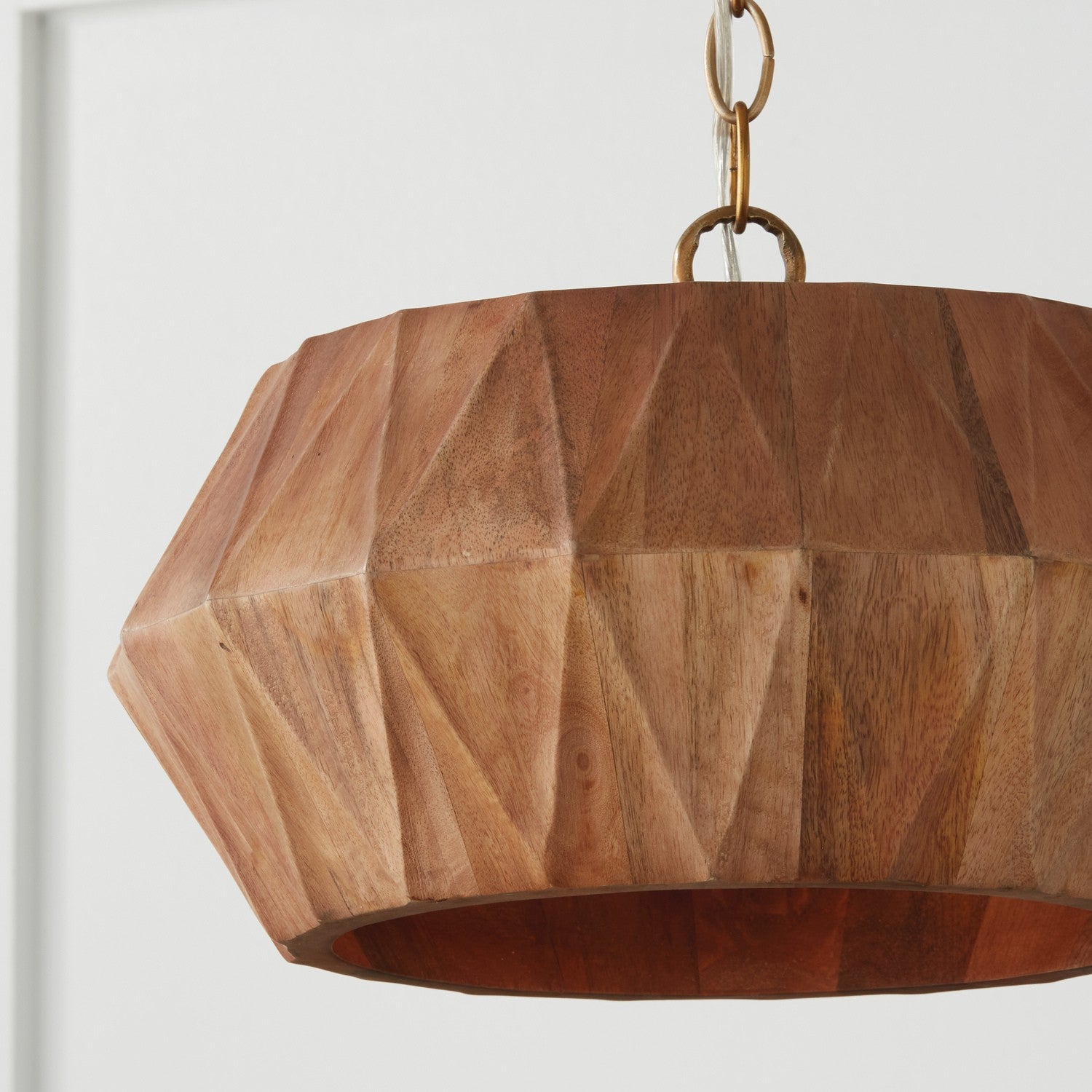 Capital Lighting - 251011LW - One Light Semi Flush Mount - Nadeau - Light Wood and Patinaed Brass
