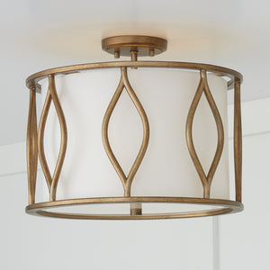 Capital Lighting - 252531ML - Three Light Semi Flush Mount - Cohen - Mystic Luster