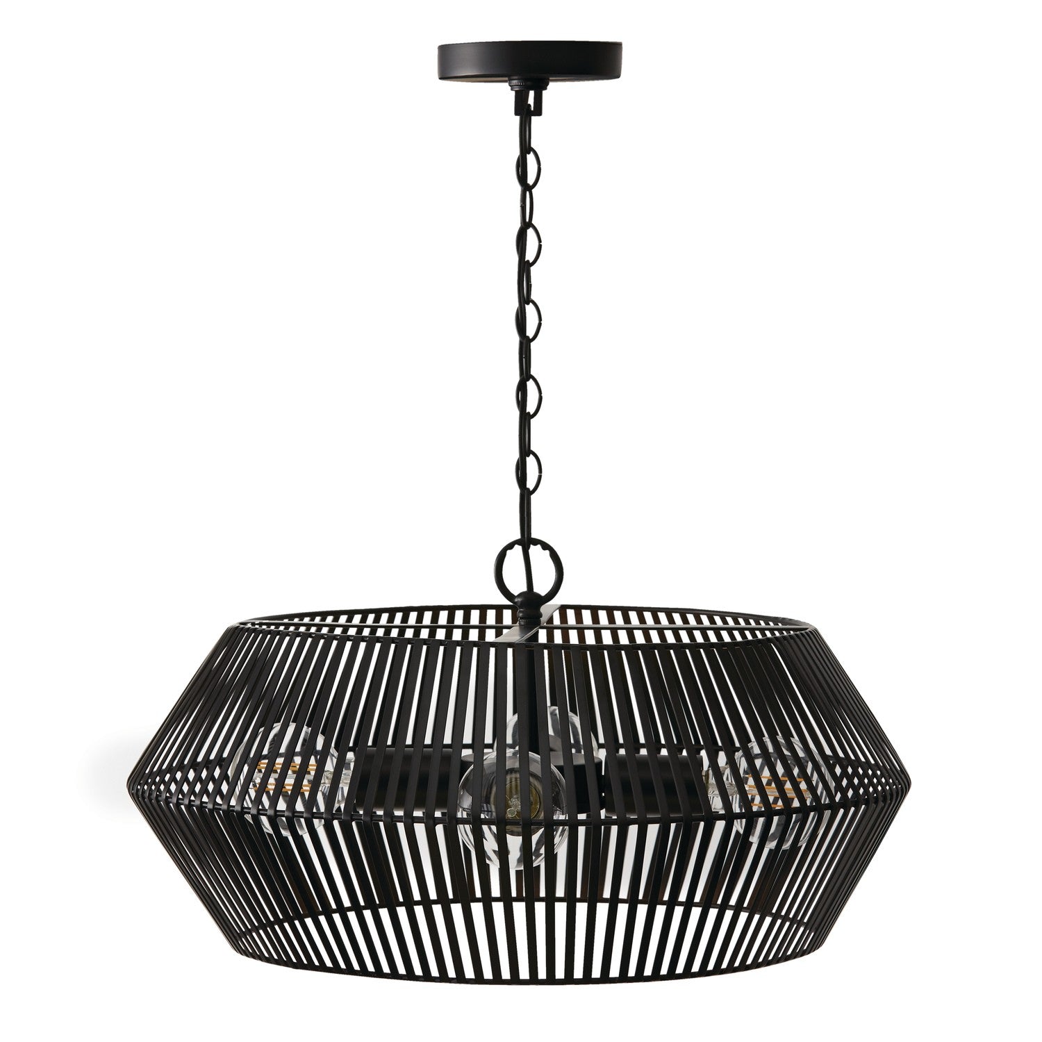 Capital Lighting - 330341MB - Four Light Pendant - Kaiya - Matte Black