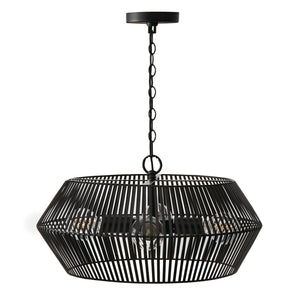 Capital Lighting - 330341MB - Four Light Pendant - Kaiya - Matte Black