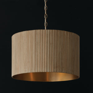 Capital Lighting - 350741WS - Three Light Pendant - Donovan - White Wash and Matte Brass