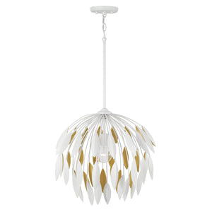 Capital Lighting - 351812WE - One Light Pendant - Margeaux - Matte White