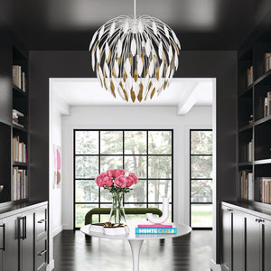 Capital Lighting - 351851WE - Five Light Pendant - Margeaux - Matte White