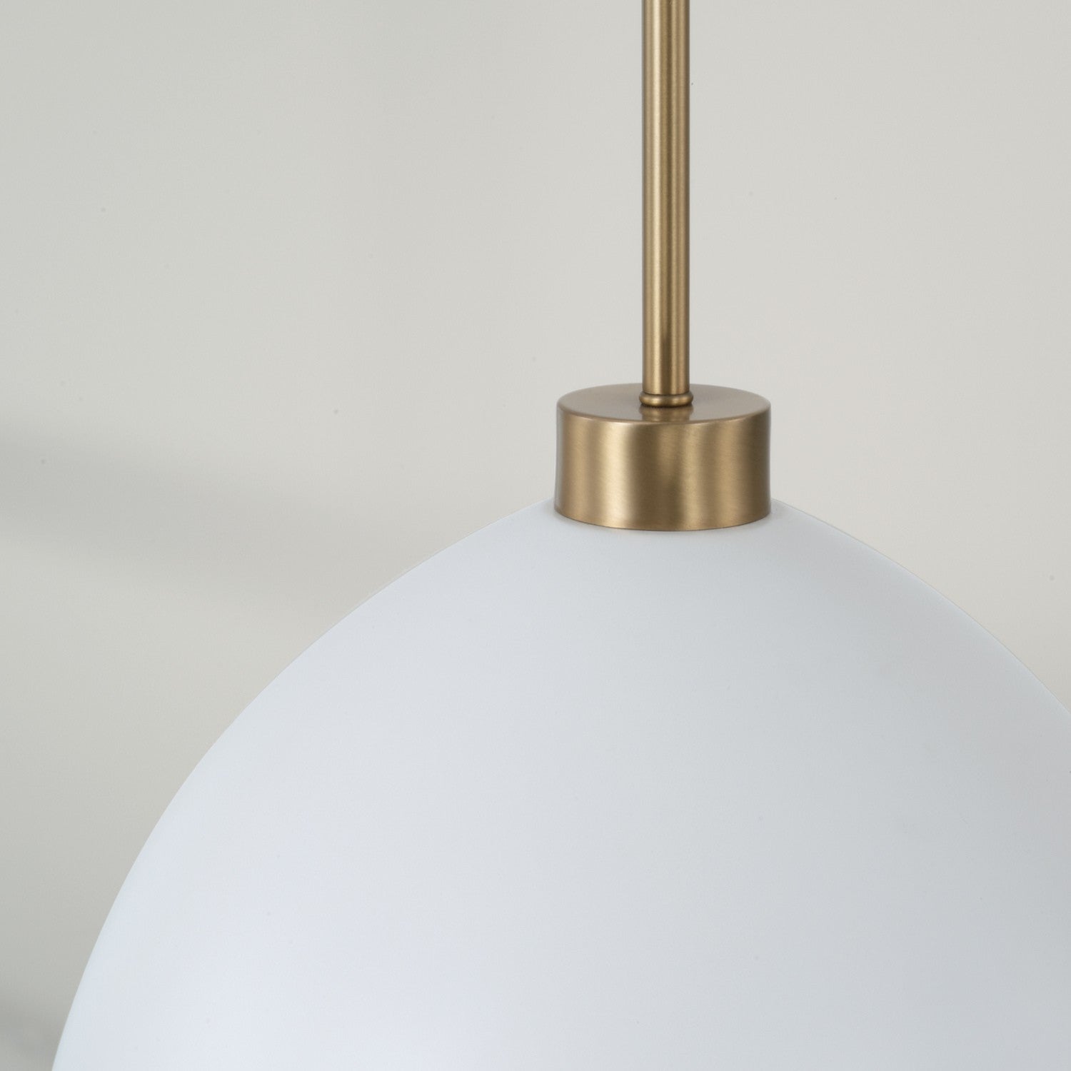Capital Lighting - 352011AW - One Light Pendant - Ross - Aged Brass and White