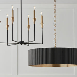 Capital Lighting - 450741KR - Four Light Chandelier - Donovan - Black Stain and Matte Brass