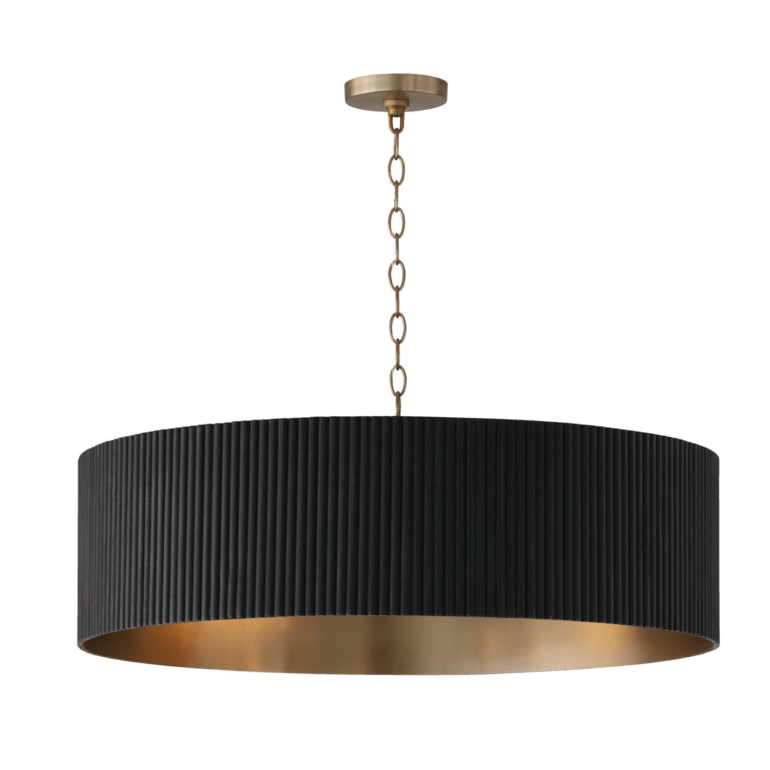 Capital Lighting - 450741KR - Four Light Chandelier - Donovan - Black Stain and Matte Brass