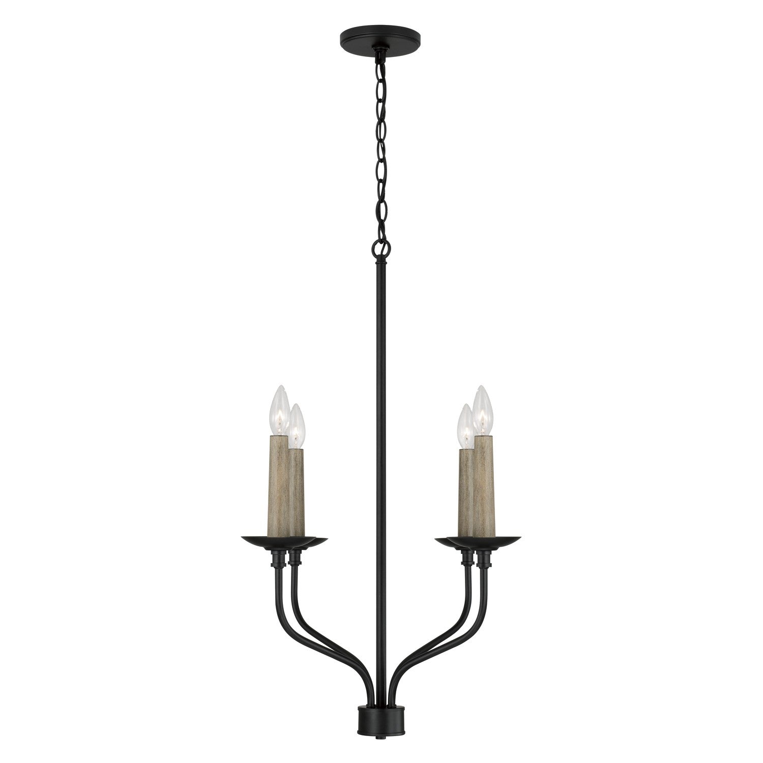 Capital Lighting - 451541MB - Four Light Chandelier - Wilder - Matte Black