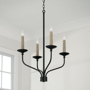Capital Lighting - 451541MB - Four Light Chandelier - Wilder - Matte Black