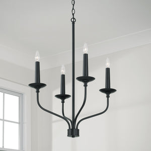Capital Lighting - 451541MB - Four Light Chandelier - Wilder - Matte Black