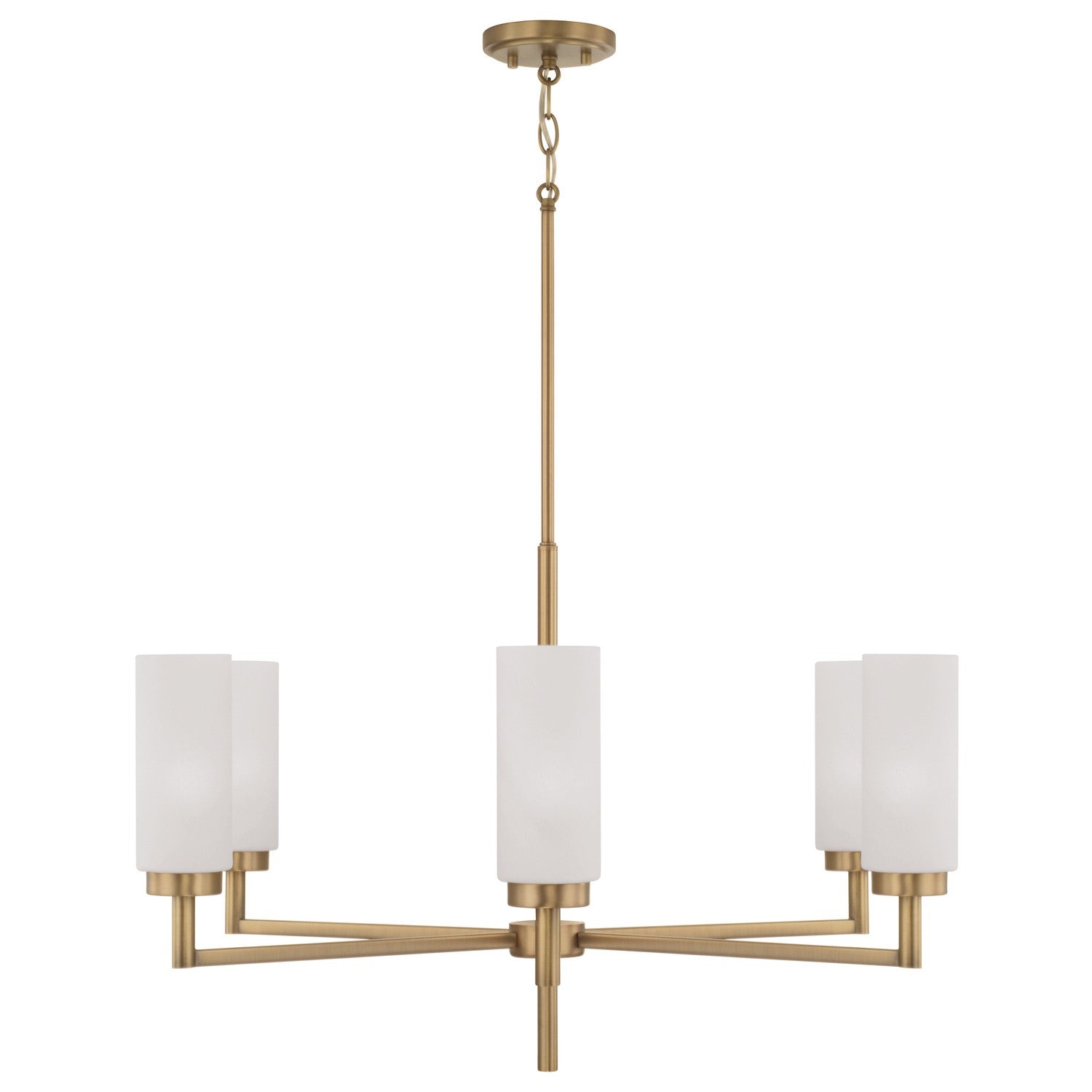 Capital Lighting - 451761AD - Six Light Chandelier - Alyssa - Aged Brass