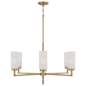 Capital Lighting - 451761AD - Six Light Chandelier - Alyssa - Aged Brass
