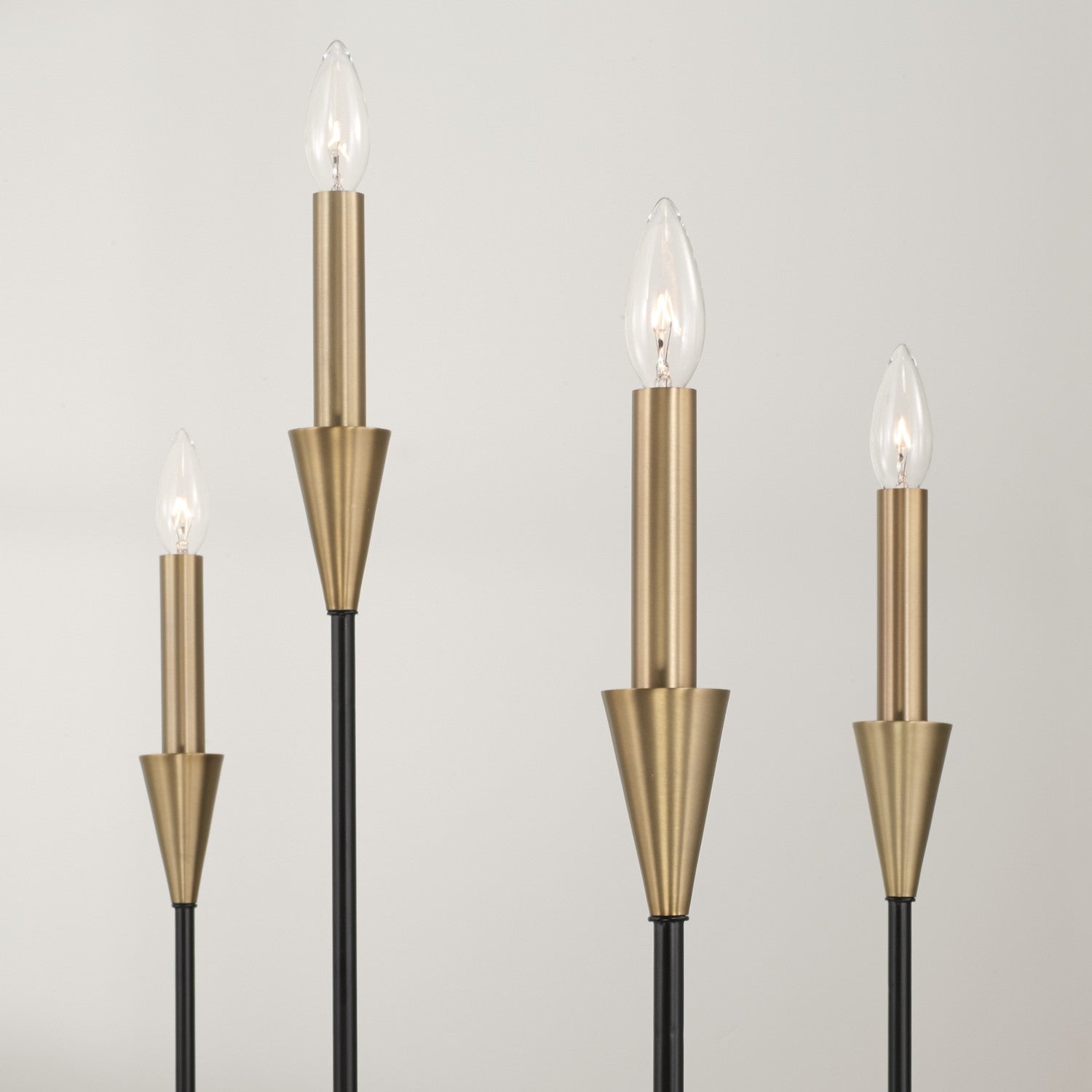 Capital Lighting - 451991AB - Nine Light Chandelier - Avant - Aged Brass and Black