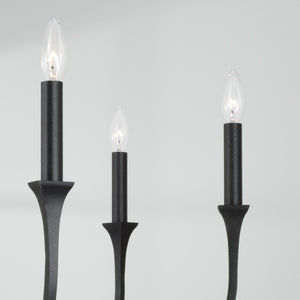 Capital Lighting - 452361BI - Six Light Chandelier - Decklan - Black Iron