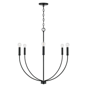 Capital Lighting - 452161MB - Six Light Chandelier - Ansley - Matte Black