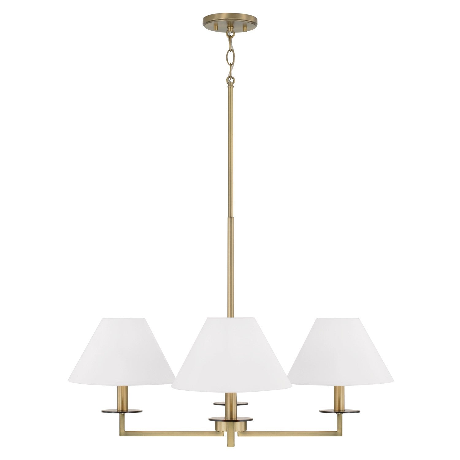 Capital Lighting - 452241AD - Four Light Chandelier - Gilda - Aged Brass