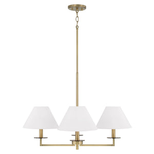Capital Lighting - 452241AD - Four Light Chandelier - Gilda - Aged Brass