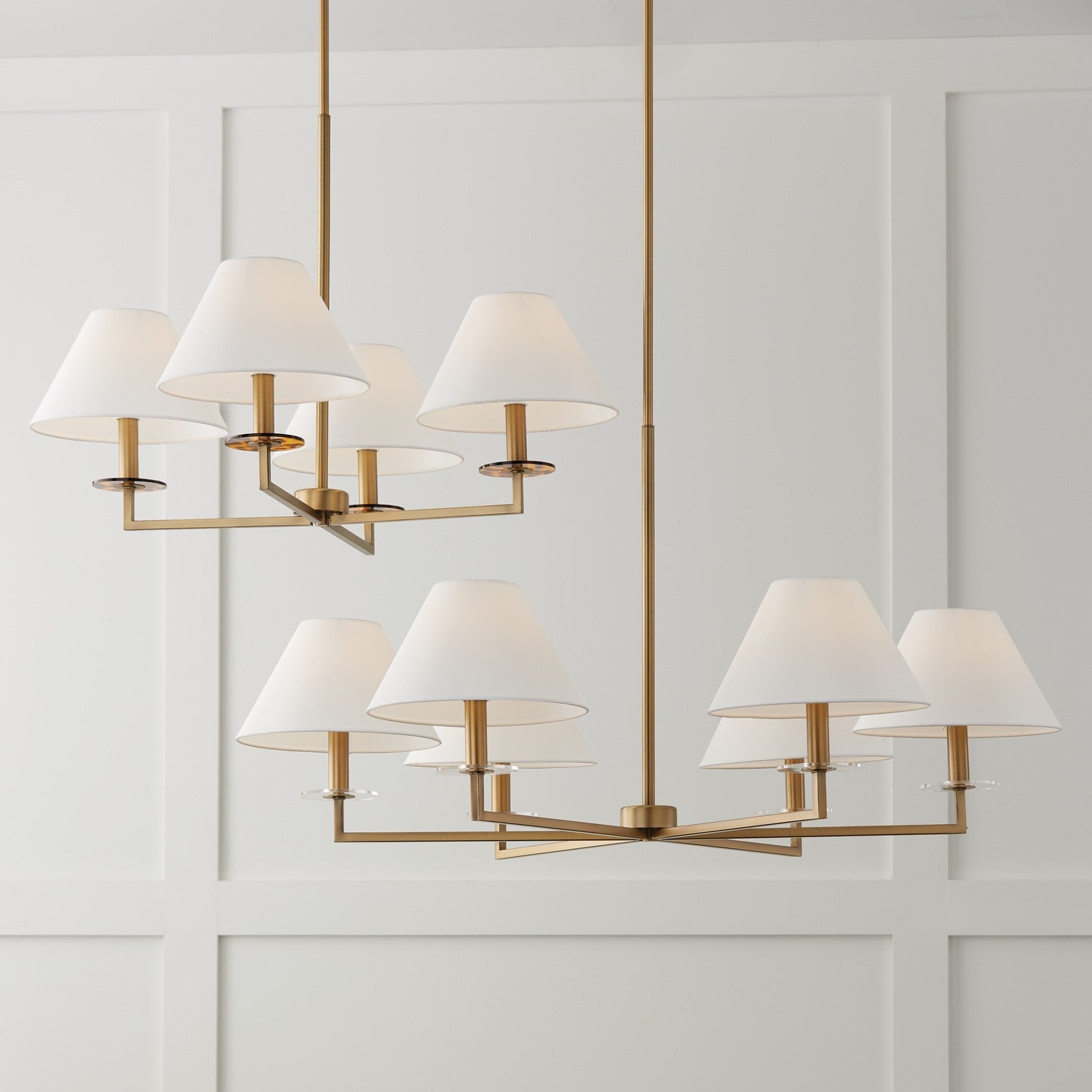Capital Lighting - 452241AD - Four Light Chandelier - Gilda - Aged Brass