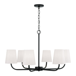 Capital Lighting - 449462MB-706 - Six Light Chandelier - Brody - Matte Black