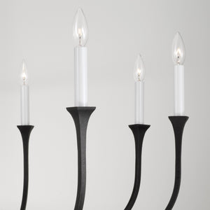 Capital Lighting - 452381BI - Eight Light Chandelier - Decklan - Black Iron