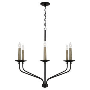 Capital Lighting - 451561MB - Six Light Chandelier - Wilder - Matte Black