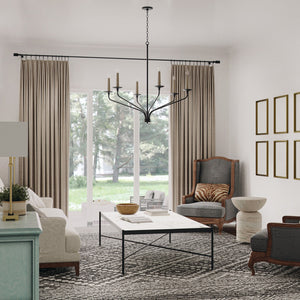 Capital Lighting - 451561MB - Six Light Chandelier - Wilder - Matte Black