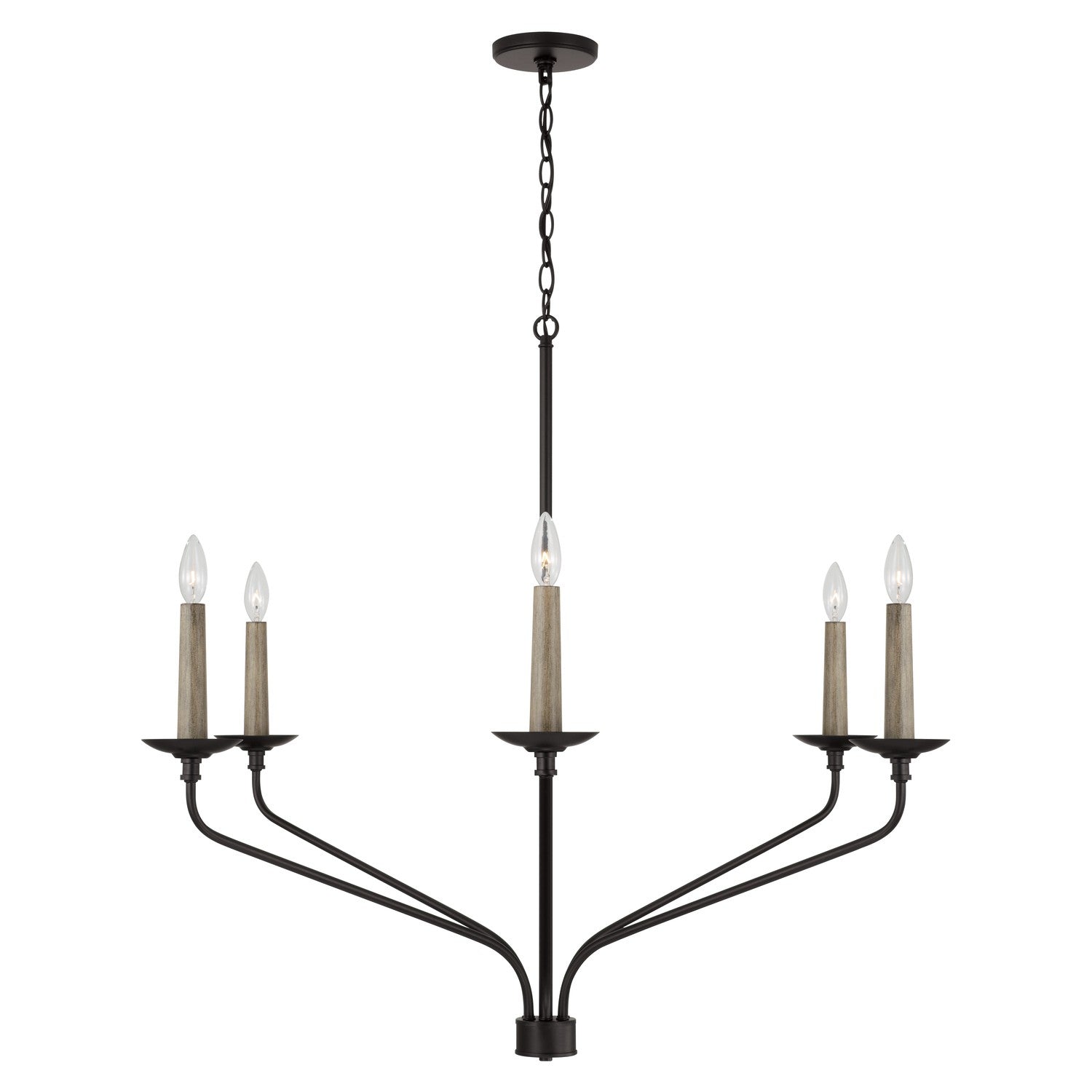 Capital Lighting - 451562MB - Six Light Chandelier - Wilder - Matte Black