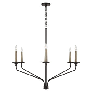 Capital Lighting - 451562MB - Six Light Chandelier - Wilder - Matte Black