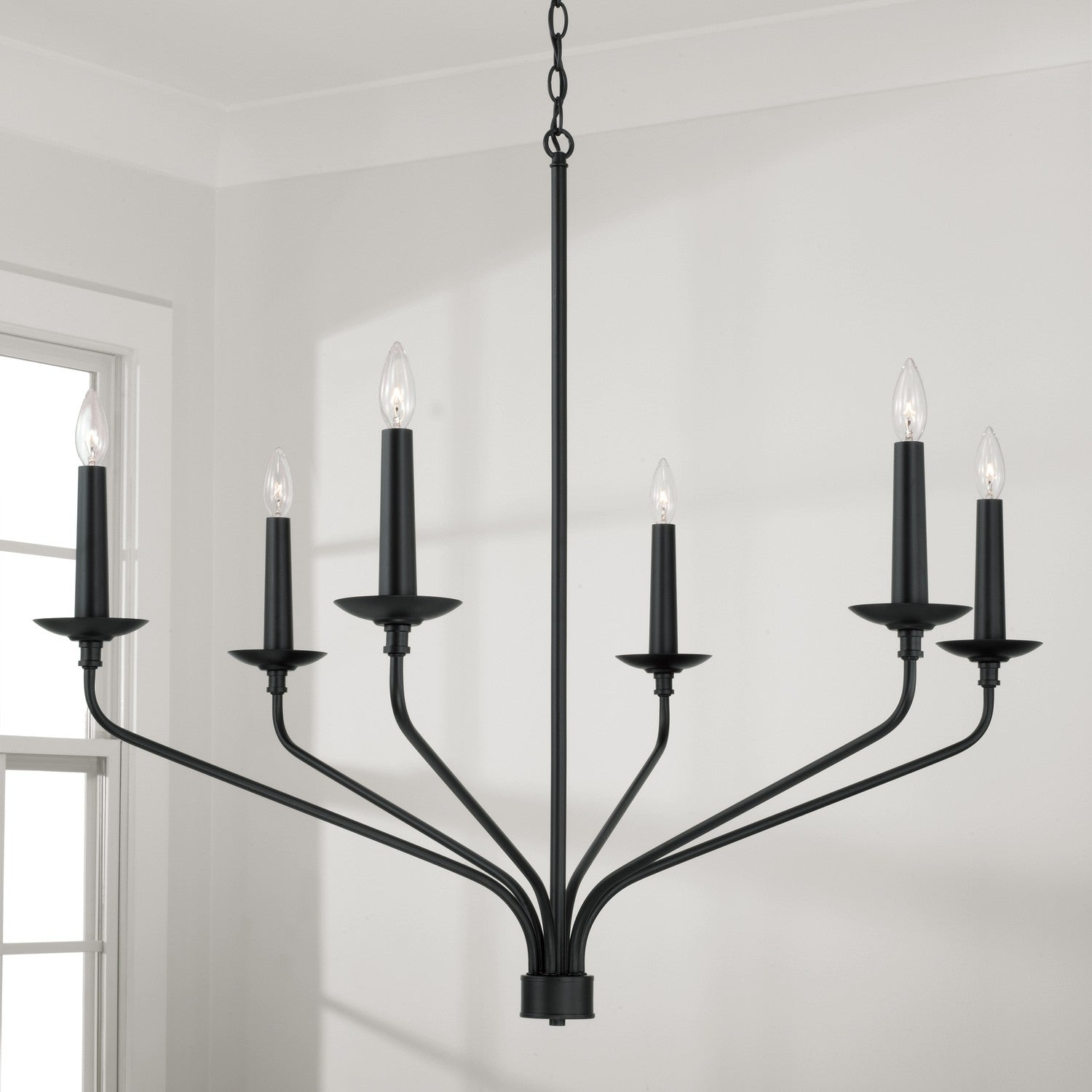Capital Lighting - 451562MB - Six Light Chandelier - Wilder - Matte Black