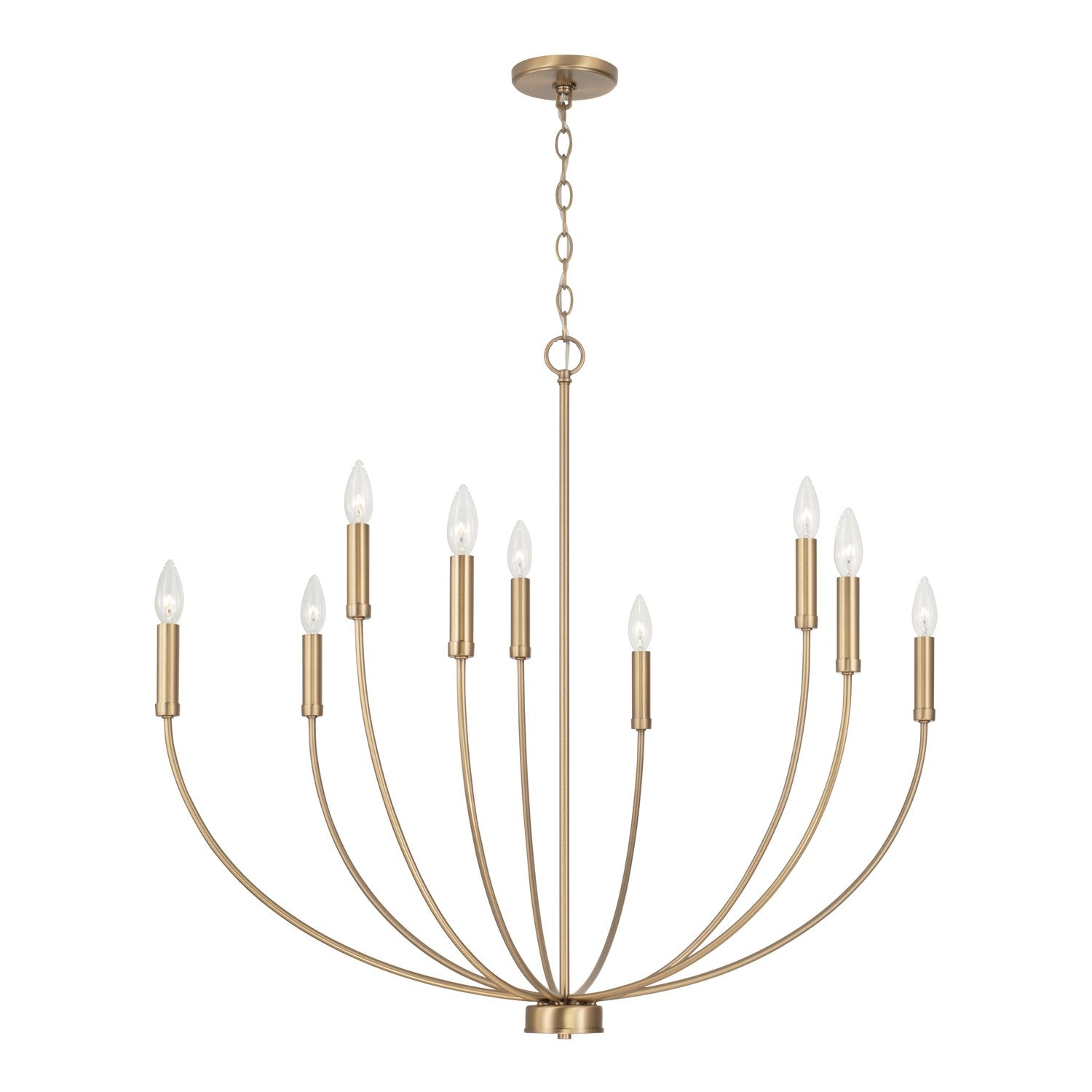 Capital Lighting - 452191AD - Nine Light Chandelier - Ansley - Aged Brass
