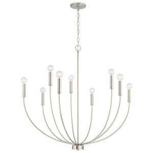 Capital Lighting - 452191BN - Nine Light Chandelier - Ansley - Brushed Nickel