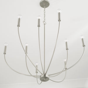 Capital Lighting - 452191BN - Nine Light Chandelier - Ansley - Brushed Nickel