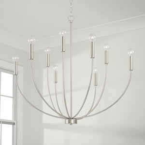 Capital Lighting - 452191BN - Nine Light Chandelier - Ansley - Brushed Nickel