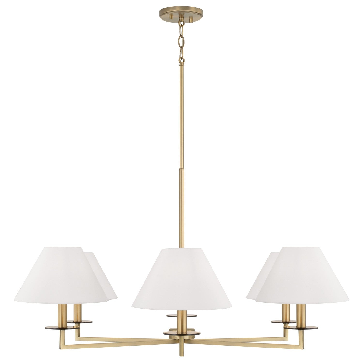 Capital Lighting - 452261AD - Six Light Chandelier - Gilda - Aged Brass