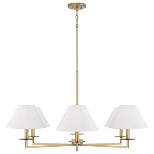Capital Lighting - 452261AD - Six Light Chandelier - Gilda - Aged Brass