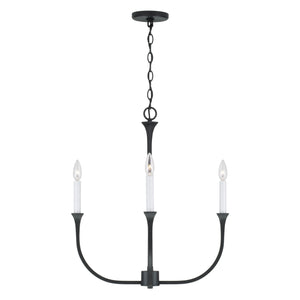 Capital Lighting - 452341BI - Four Light Chandelier - Decklan - Black Iron