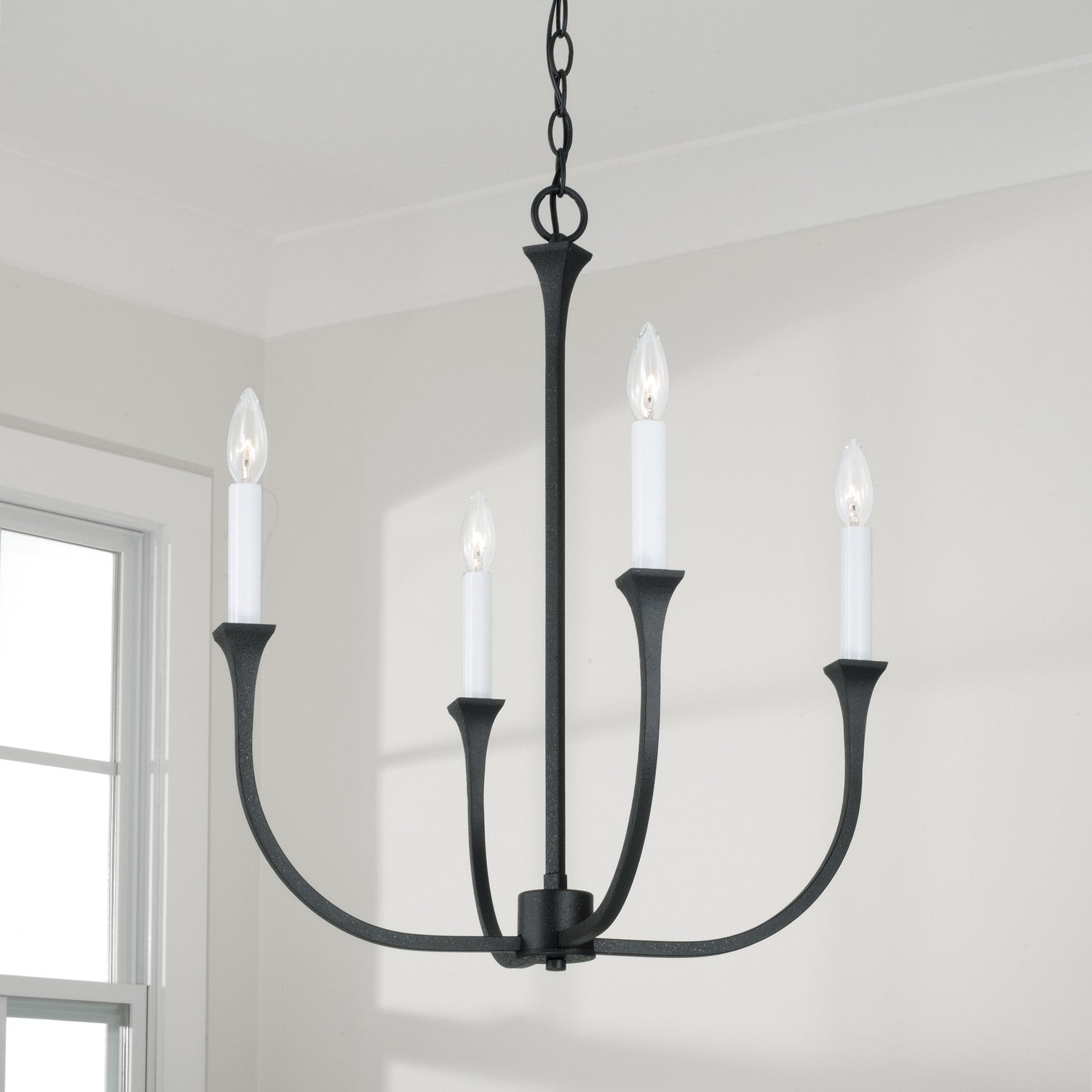 Capital Lighting - 452341BI - Four Light Chandelier - Decklan - Black Iron