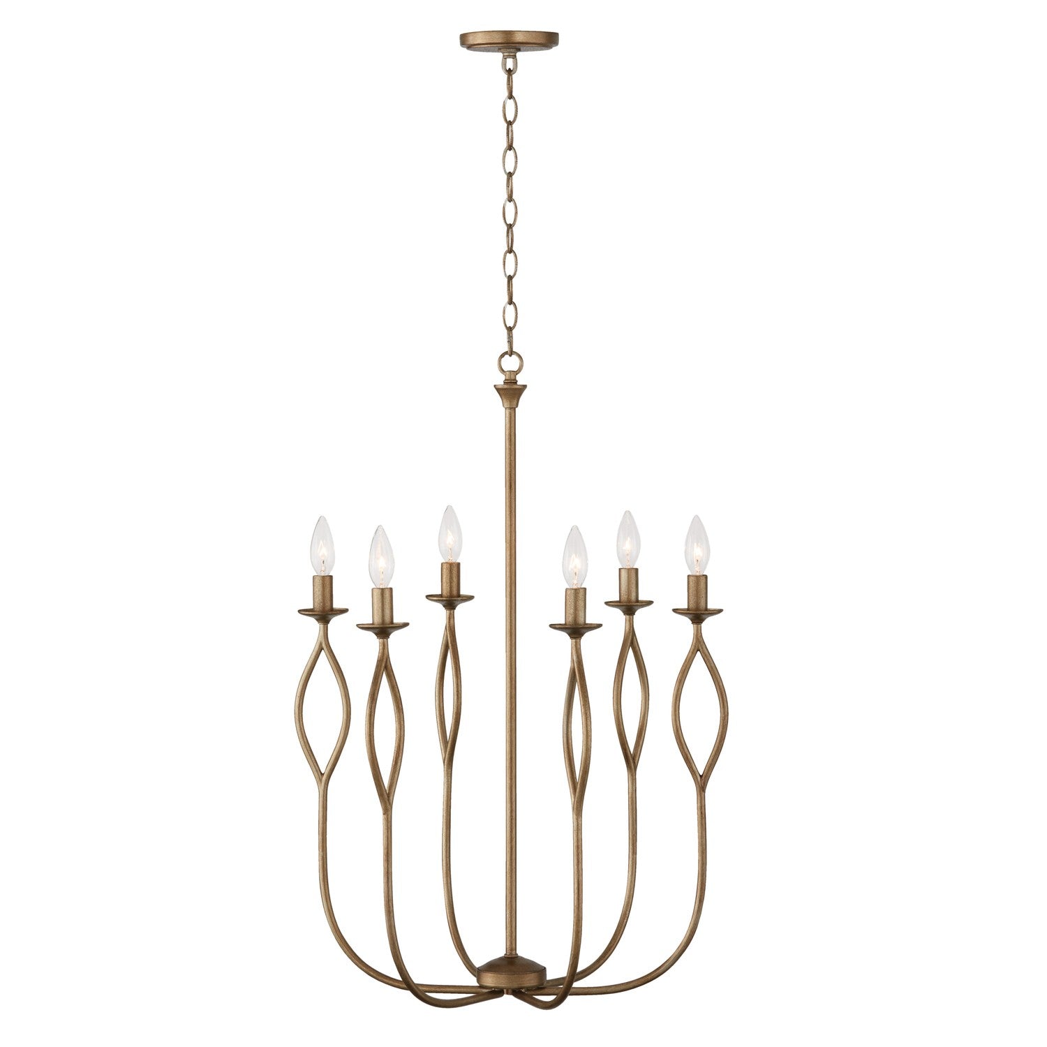 Capital Lighting - 452561ML - Six Light Chandelier - Cohen - Mystic Luster